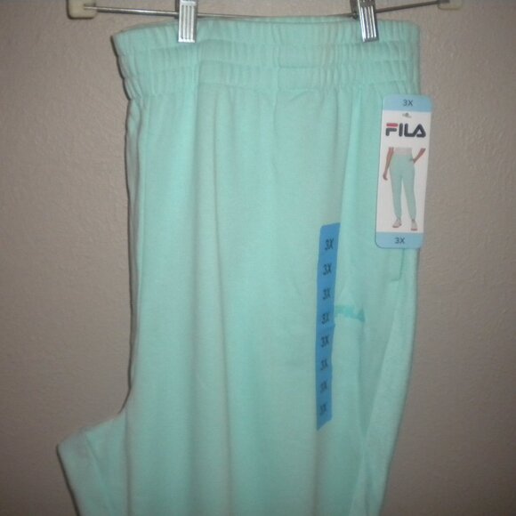 Fila Womens Plus Size 3X Blue Tint French Terry Sweatpants NWT - Picture 3 of 4